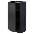 METOD Base cabinet with shelves, black/Upplöv matt anthracite, 40x37 cm