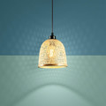GoodHome Pendant Lamp Calume 1 x 60W E27 18cm, bamboo