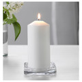 GLASIG Candle dish, clear glass, 10x10 cm