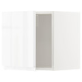 METOD Wall cabinet, white/Voxtorp high-gloss/white, 40x40 cm