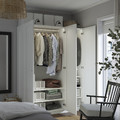 PAX / GULLABERG Wardrobe combination, white/white, 150x60x201 cm