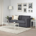 VIMLE 2-seat sofa-bed, Gunnared medium grey