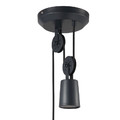 GoodHome Pendant Lamp Yarra E27, black