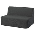 LYCKSELE Cover for 2-seat sofa-bed, Vansbro dark grey
