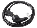 Lanberg Power Cable CEE 7/7 - IEC 320 C13 right angle VDE 1.8m, black