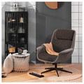 ÄLEBY Swivel armchair, Gunnared medium grey/dark grey