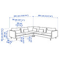 SÖDERHAMN Corner sofa, 6-seat, Viarp beige/brown