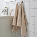 VINARN Hand towel, light grey/beige, 50x100 cm