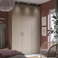 PAX / FORSAND Wardrobe combination, grey-beige/grey-beige, 150x60x236 cm