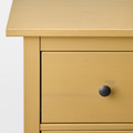 HEMNES Chest of 3 drawers, yellow stain, 108x96 cm