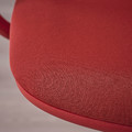 SMÖRKULL Office chair with armrests, Gräsnäs red