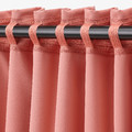 MAJGULL Room darkening curtains, 1 pair, pink, 145x300 cm