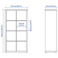 KALLAX Shelving unit, with 2 doors/with 2 shelf inserts white, 147x77 cm