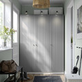 PAX / GULLABERG Wardrobe combination, white/grey, 150x60x201 cm