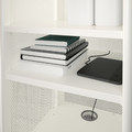 BEKANT Storage unit with smart lock, mesh white, 41x101 cm