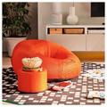 BRÄNNBOLL Inflatable gaming lounge chair, bright orange