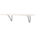 BERGSHULT / FÖRLÄGGARE Wall shelf, black/white, 80x30 cm