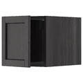 METOD Top cabinet, black/Lerhyttan black stained, 40x40 cm