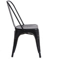 Metal Chair Paris Antique, black