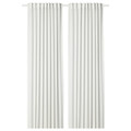 HILJA Curtains, 1 pair, white, 145x300 cm