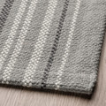 TRANSPORTLED Rug, flatwoven, grey/striped, 50x80 cm