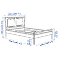 BJÖRKSNÄS Bed frame, birch/birch veneer/Luröy, 160x200 cm