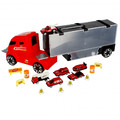 Transport Truck with 6 Small Cars & Road Accessories 3+