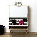 Shoe Cabinet Sabana, white/natural