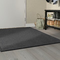 VATTENVERK Door mat, indoor, dark grey, 100x150 cm