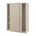 PAX / HASVIK Wardrobe, grey-beige/grey-beige, 150x66x201 cm