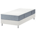 LYNGÖR Divan bed, Valevåg firm/light blue white, 90x200 cm