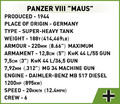 Cobi Blocks Panzer VIII Maus 1675pcs 10+