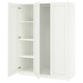 PAX / GULLABERG Wardrobe combination, white/white, 150x60x201 cm