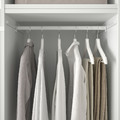 PLATSA Wardrobe w 6 doors, white/Fonnes white, 240x57x231 cm