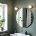 LINDBYN Mirror, gold-colour, 80 cm