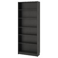 BILLY Bookcase, black-brown, 80x28x202 cm