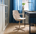 ODGER Swivel chair, white, beige