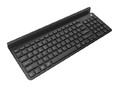 Natec Wireless Keyboard Felimare US Bluetooth 2.4GHz Slim with Phone/Tablet Holder, black