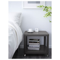 TINGBY Side table on casters, grey, 50x50 cm
