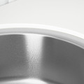 BOHOLMEN Single-bowl inset sink, stainless steel, 45 cm