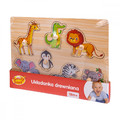 Smily Play Wooden Puzzle Zoo 18m+