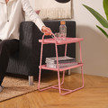 HATTÅSEN Bedside table/shelf unit, pink