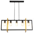 Pendant Lamp Eden 5-p, black/gold