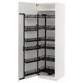 METOD High cabinet with pull-out larder, white/Ringhult white, 60x60x200 cm