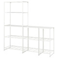 JOSTEIN Shelving unit, in/outdoor/white, 182x40x180 cm