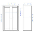 HAVSTA Cabinet, white, 81x35x123 cm