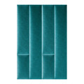 Upholstered Wall Panel Rectangle Stegu Mollis 90x15cm, turquoise