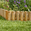 Wooden Garden Edging 100 x 15 cm, green