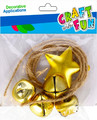 Craft Christmas Decoration Set Bells 5pcs