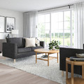 PÄRUP 2-seat sofa, Gunnared dark grey